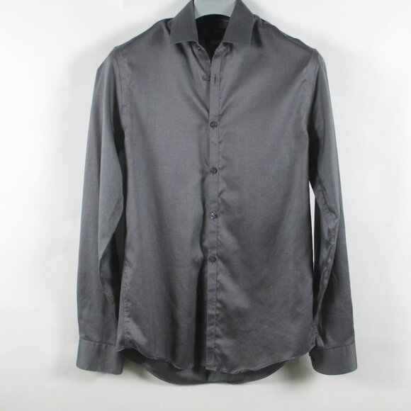 AWEARNESS KENNETH COLE GREY BUTTONDOWN SHIRT + TIE - Picture 2 of 16